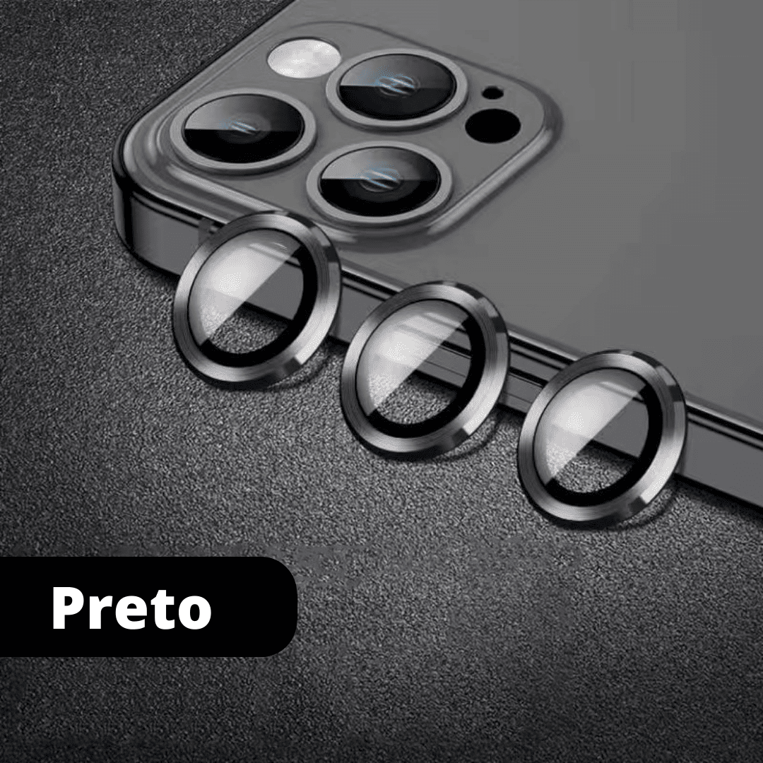 Kit Protetor de Lentes 9D Para Câmera - iPhone