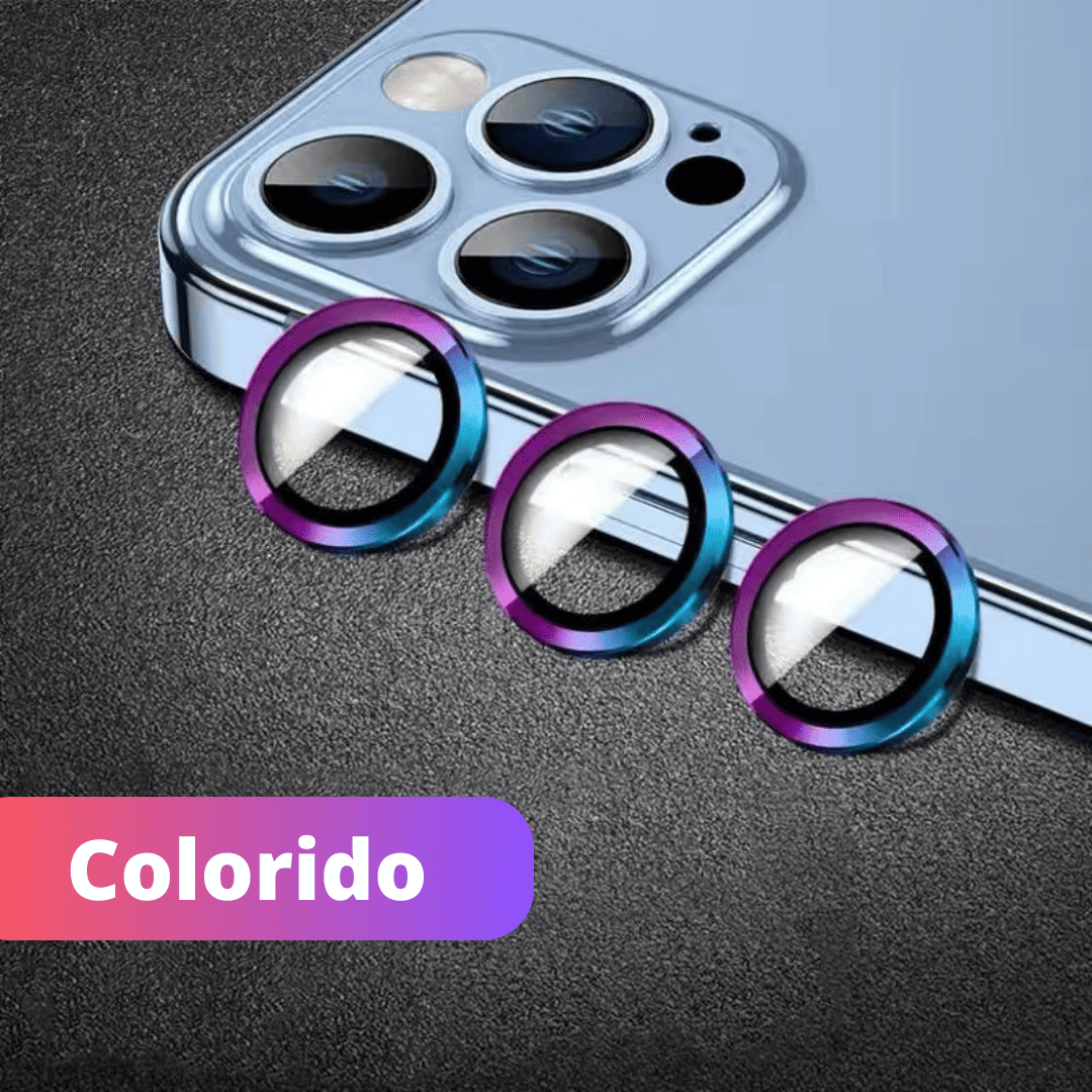 Kit Protetor de Lentes 9D Para Câmera - iPhone